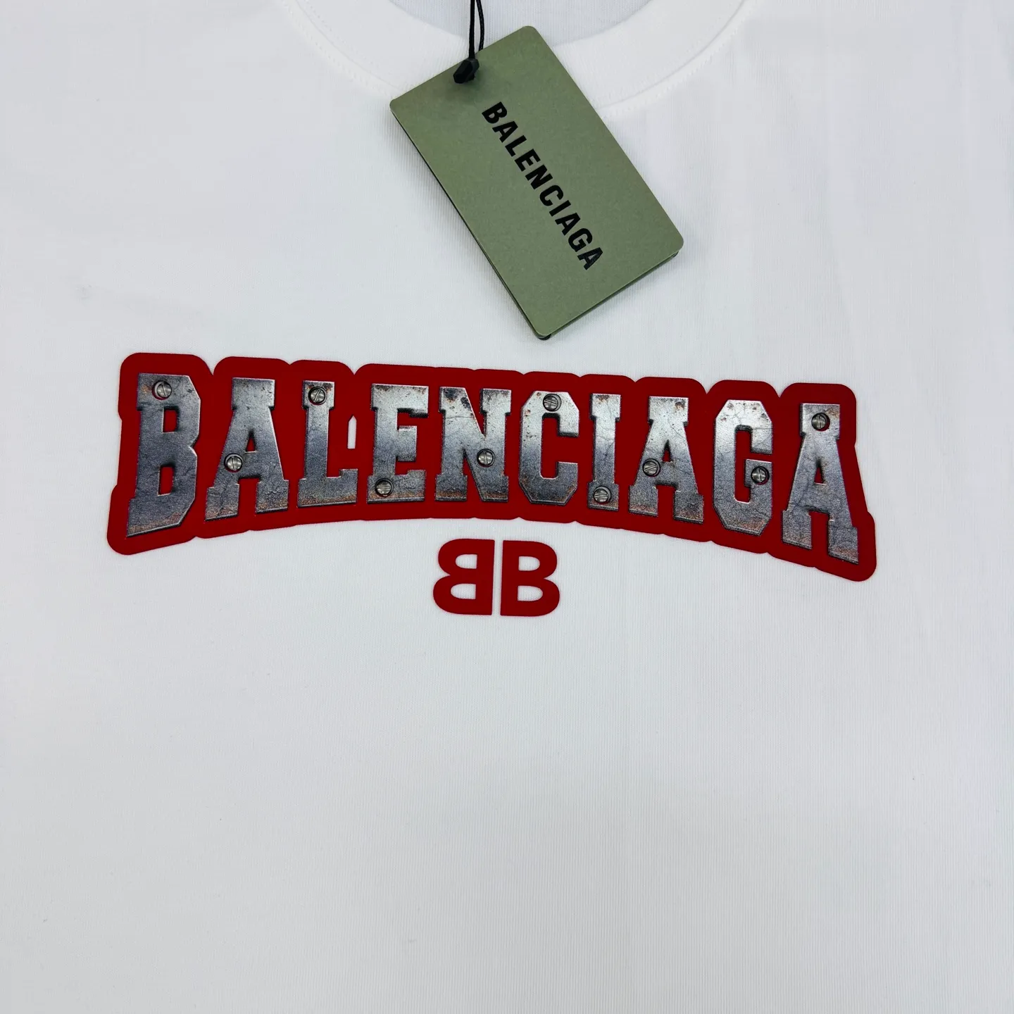 ⚜️ Balenciaga New Arrival T . Same Style❤️ +Red ， ！Silver ， ，BB ✨ Quality 280g ， Breathable， 。Balenciaga ， ， ！🔥 ！ ：Black.White.Dark Gray.Sizes：S-3XL ‼️（175/145 L）